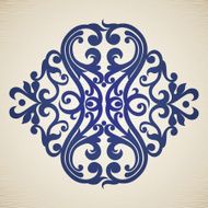 Vector baroque ornament in Victorian style N33