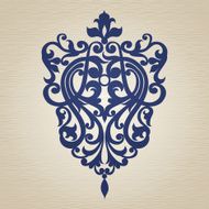 Vector baroque ornament in Victorian style N34