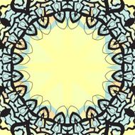 Ottoman design frame for text banner vector