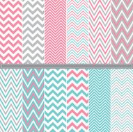 Chevron seamless set - Illustration