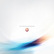 Abstract blue wave background vector illustration