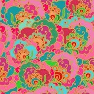 Seamless floral pattern in chinese style N4