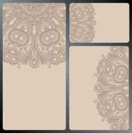 Ornate card with circle ornament N3