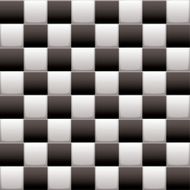 Checkered black n white