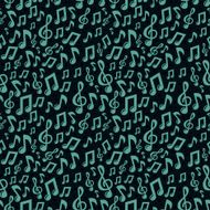Vector music seamless pattern