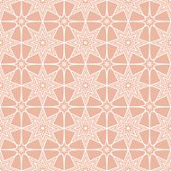 Stars vector seamless pattern (pastel orange and white)