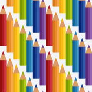 colored rainbow pencils seamless pattern