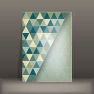 brochure flyer geometric template design