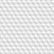 Abstract seamless 3D white cubes vector background
