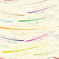Seamless color contours of feathers