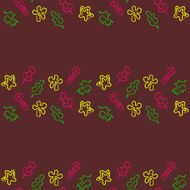 Doodle seamless pattern Back to school N2