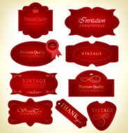 Set retro Labels N6