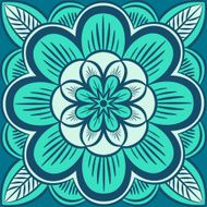 Floral ornament vector illustration N21