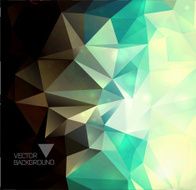 Abstract colorful polygonal