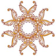 Ornate floral pattern on white N2