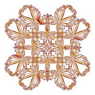 Ornate floral pattern on white N3
