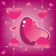 Valentine's Day seamless background hearts background