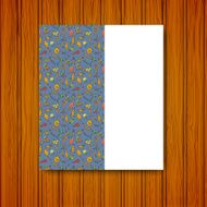 Banner with ornament on a rural theme for wood background N2