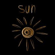Colorful neon Sun - Abstract Vector object on a background