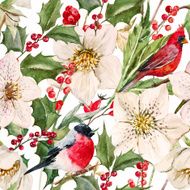 Watercolor christmas pattern N6