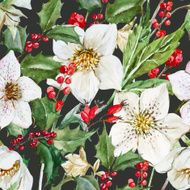 Watercolor christmas pattern N8