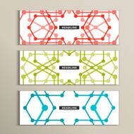 Vector set of stylish modern line textures