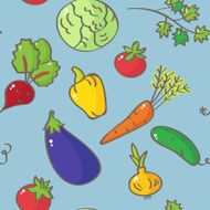 Vegetables seamless pattern N20