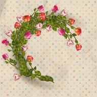 Greeting card with bouquet roses EPS 10 N2
