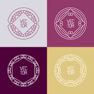 Vector floral frames N3