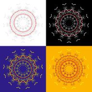 Vector outline emblems badges abstract hipster logo templates
