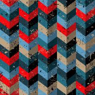 Retro Screen Printed Geometric Pattern N5