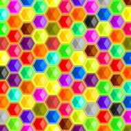 colorful hexagons background