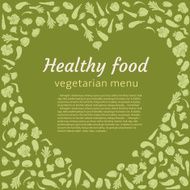 Healthy vegetable heart Vegetarian menu N3