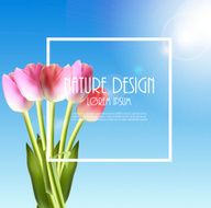 Happy Mother`s Day Poster Card Vector Illustration