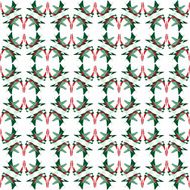 Geometric green abstract seamless background on white