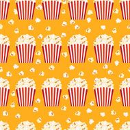 Seamless Popcorn Background Pattern