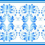 National Russian painting Gzhel style Seamless texture