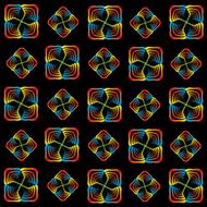 Rainbow spiral pattern