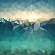 Triangle background Colorful polygons Abstract background