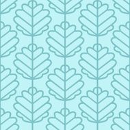 Aspen leaves seamless vector pattern (light blue)