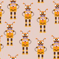 Seamless pattern of robots N2