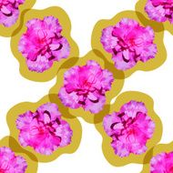 Seamless pattern with azaleas