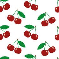 Cherry seamless texture vector N2