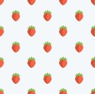 Seamless Strawberry Pattern Background