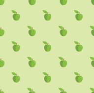 Seamless Apple Pattern Background