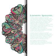 Curl abstract pattern with multicolored waves Vector illustration N3