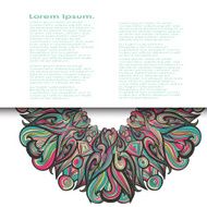 Curl abstract pattern with multicolored waves Vector illustration N4