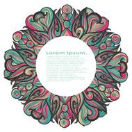 Curl abstract pattern with multicolored waves Vector illustration N5