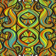 Curl abstract pattern with multicolored waves Vector illustration N8