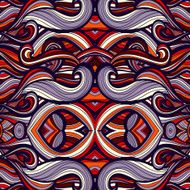 Curl abstract pattern with multicolored waves Vector illustration N9